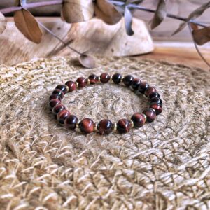 🇿🇦Red Tigerite Chakra Bracelet.紅虎眼石手鍊