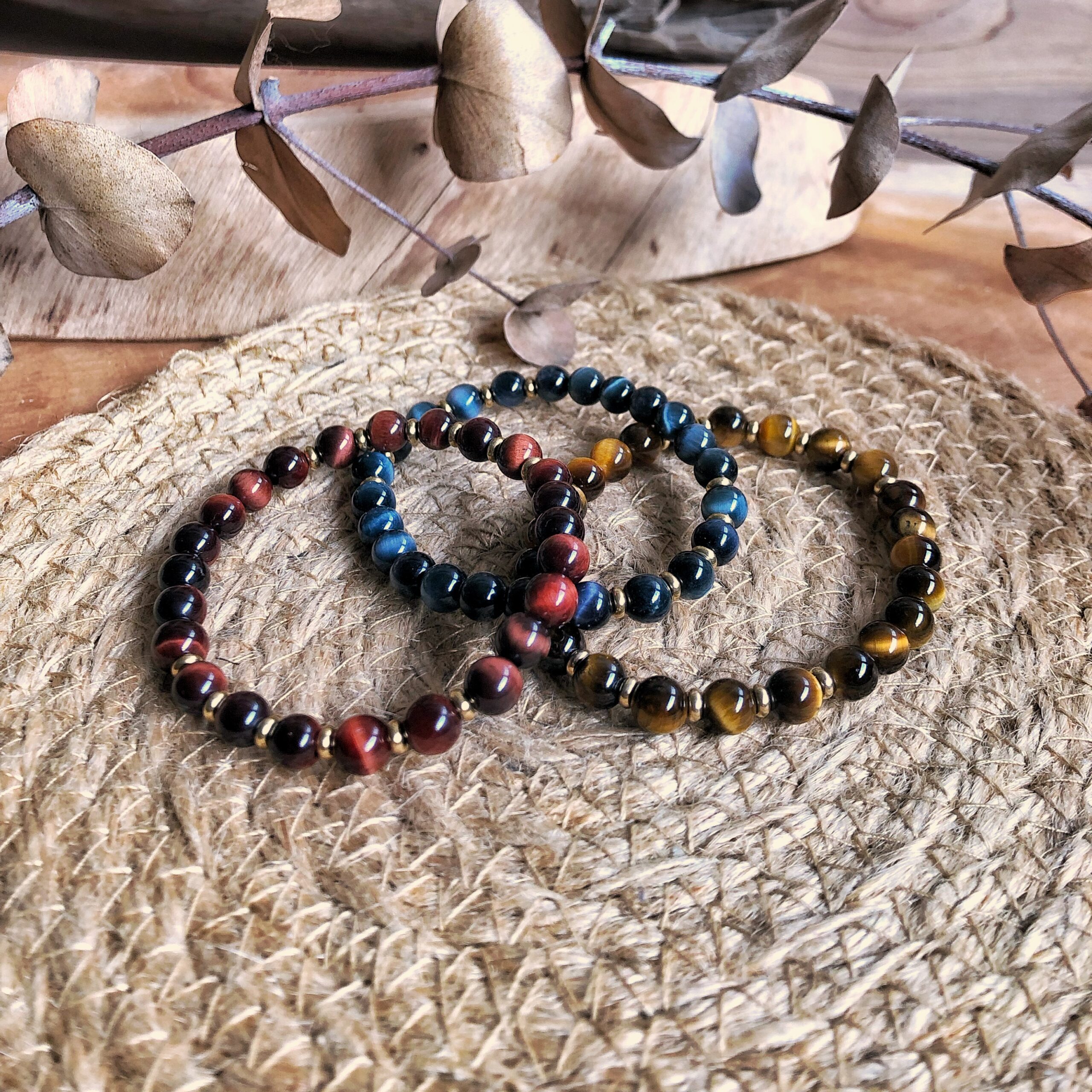 🇿🇦Red Tigerite Chakra Bracelet.紅虎眼石手鍊:圖片 3