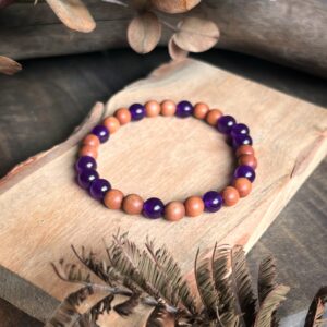 🇮🇳紫玉髓·印度檀香木手鍊Violitde & Santalum Album Bracelet