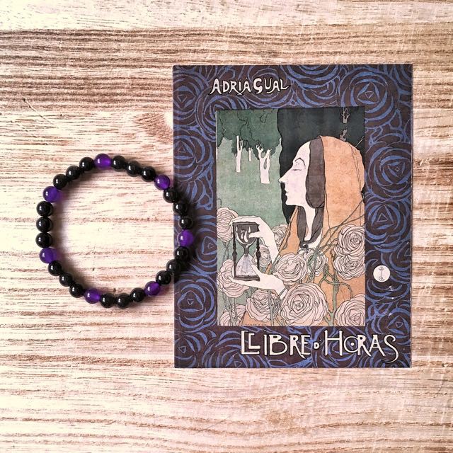 🌙黑瑪瑙&紫玉髓手鏈。Black Agate & Purple Chalcedony Bracelet