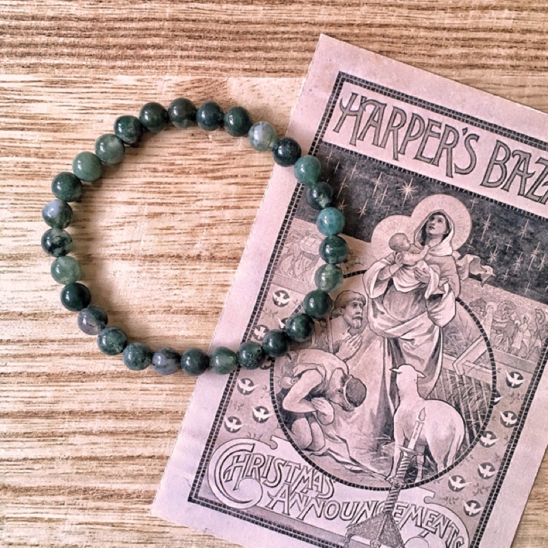 🇮🇳Agate Stone Bracelet 水草瑪瑙手鏈