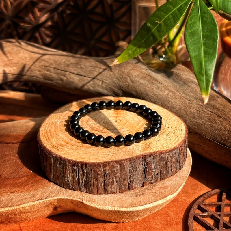 🇧🇷「落實信念與勇氣」巴西黑瑪瑙手串。Black Agate Bracelet