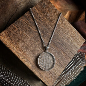 Flower of Life white Crystal s925 Necklace巴西淨體白水晶925銀生命之花項鍊