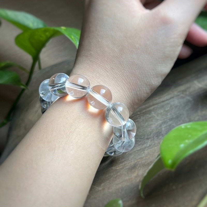 🇧🇷「靈魂之泉」巴西全淨體白水晶手串White Crystal Bracelet:圖片 4