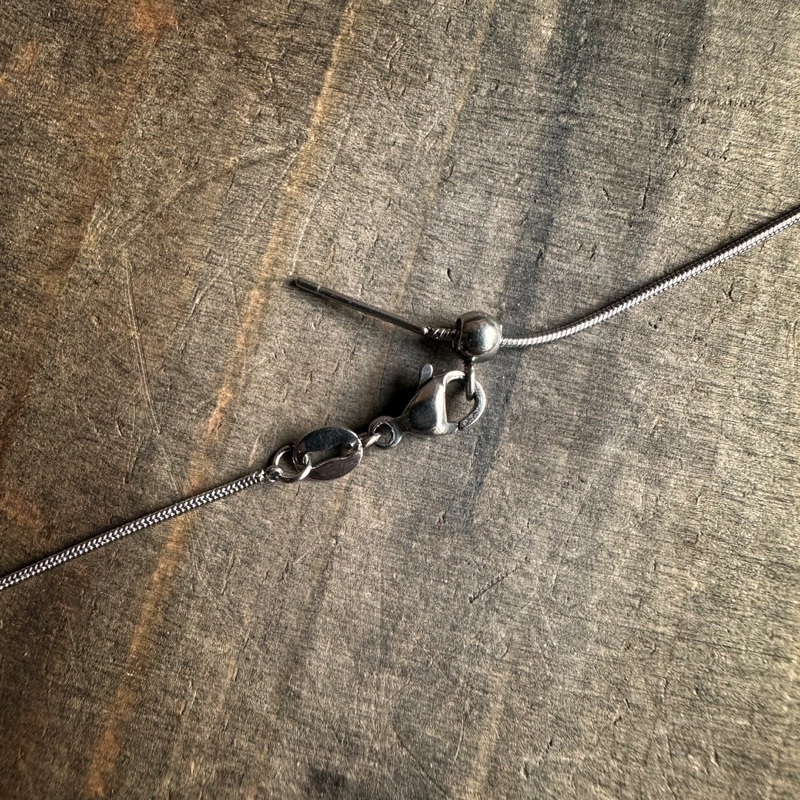 🇮🇳斯里蘭卡頂級藍光月光石鈦鋼項鍊。Gazer White Moonstone Necklace:圖片 3
