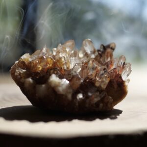 ✨白水晶簇·褐鐵礦的稀有共生礦石·加速與擴大