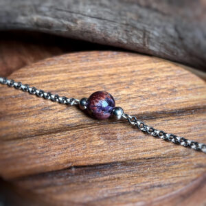 🇧🇷「華麗の精準射擊」紫幽靈鈦鋼項鍊。Purple Phantom Quartz Necklace