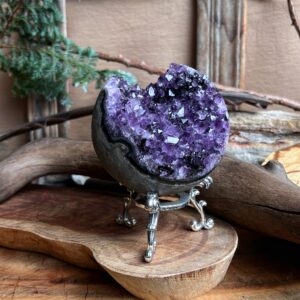🇺🇾「靈感與和諧」烏拉圭紫水晶異象水晶開口笑。𝑨𝒎𝒆𝒕𝒉𝒚𝒔𝒕 Geode Sphere