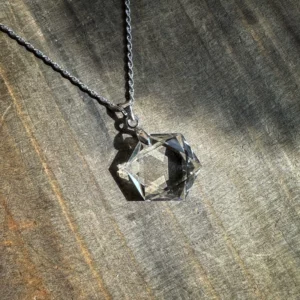 🇧🇷巴西全淨體白水晶·大衛星梅爾卡巴項鍊