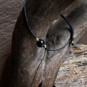 🇧🇷「心靈清潔劑」巴西黑碧璽南美蠟繩手鍊。Black Tourmaline Bracelet