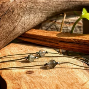 🇧🇷【開基之石】巴西綠幽靈聚寶盆南美蠟繩手鏈。Green Phantom Quartz Bracelet