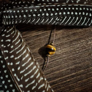 🇿🇦 「落實信念」南非黃虎眼石防水蠟繩項鍊。Golden Tiger’s Eye Bracelet