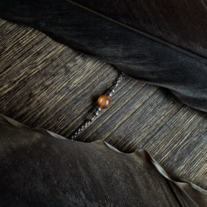 🇮🇳【強大正能量】太陽石極簡鈦鋼手鏈。Golden Sun Stone Bracelet.